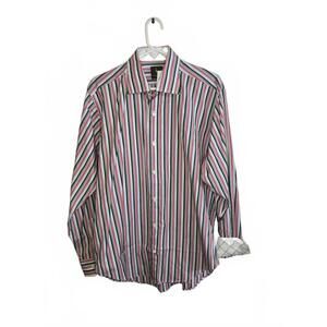Tailorbyrd Men's Large Striped Dress Shirt